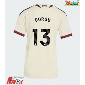 Manchester United Patrick Dorgu #13 Tercera Equipación Mujer 2026-27 Manga Corta
